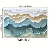 Недорогие Снижено до $30-современное абстрактное искусство на холсте безрамное украшение для гостиной и спальни, белое