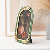 cheap Sculptures-Resin Ghost Reading Rose Arched Desktop Decorative Photo Frame, Home Decor Figurine for Bedroom, Study, Office Desk, Photo Display, and Photography Props