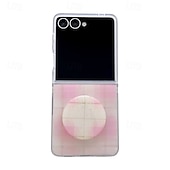abordables Coques Samsung-téléphone Coque Pour Samsung Galaxy Z Flip 7 Z Flip 6 Z Flip 5 Z Flip 4 Z Flip 3 Coque Arrière Antichoc Rétro TPU faux cuir