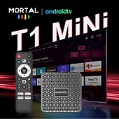 billige TV-bokser-Mortal TV-boks T1mini Android 14 Voice Chromecast TV Rockchip 3518 flerkjerne 4K Wifi6 BT5.0 16 GB USB 3.0 videospill dekoder