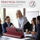 お買い得  サムスン用ケース-電話 ケース 用途 サムスンのギャラクシー Zフォールド7 Zフォールド6 Z Fold 5 ウォレットカードケース スタンド付き 磁石バックル ワイヤレス充電をサポート レトロ風 TPU PUレザー