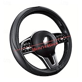 cheap Steering Wheel Covers-15in Steering Wheel Cover - Non-Slip Grip Soft PU Leather Steering Wheel Case with Anti-Slip design Compatible with Most Cars Trucks SUVs - Durable &amp; Easy-Clean Dashboard Protector for Drivers &amp; pa