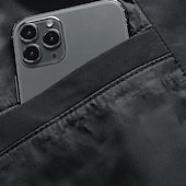 levne Fleece a 3 v 1 bundy-Pánské Puffer Jacket Zimní bunda Zima Venkovní Zahřívací Vrchní část oděvu Černá Zelená Šedá