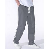 preiswerte Freizeithosen-Herren Tech-Hosen Hose Freizeithose Tasche Elastischer Bund Kordelzug Patchwork Komfort Sport im Freien Täglich Mode Lässig Schwarz Armeegrün Mikroelastisch