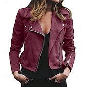 Femmes Veste Décontractée Veste en daim Confortable Respirant Fermeture intégrale Mode Occasionnel Uni Occasionnel Tenue quotidienne Régulier Col Rabattu Coupe régulière manche longue Vêtements abordables Vestes en simili cuir-Femmes Veste Décontractée Veste en daim Confortable Respirant Fermeture intégrale Mode Occasionnel Uni Occasionnel Tenue quotidienne Régulier Col Rabattu Coupe régulière manche longue Vêtements
