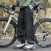 preiswerte Unterteile-Herren Cargohosen Wanderhosen Jogginghose Regenhose zum Wandern Winter Außen Normale Passform Wasserdicht Winddicht Unterteile Kordelzug Tasche Elastischer Bund Dunkelgrau Schwarz Camping / Wandern