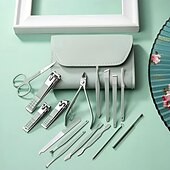 preiswerte Persönliche Pflege &amp; Gesundheit-16-in-1-Profi-Nagelknipser-Pediküre-Maniküre-Set, Nagelpflege-Set aus Edelstahl mit luxuriöser Reise-Ledertasche für dicke Nägel, Geschenk für Männer und Frauen