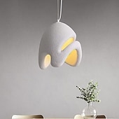 voordelige Hanglampen-Kroonluchter in Wabi-Sabi-stijl voor de eetkamer, witte plafondlamp voor keukeneiland, eetkamer, slaapkamer, grote hanglamp met een diameter van 150 cm, binnenin in hoogte verstelbaar