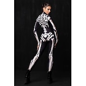 Скелет День всех святых Боди Комбинезон для всего тела Страшный костюм Детские Взрослые Муж. Жен. Мальчики Хэллоуин Карнавал День мертвых Выступление Для вечеринок Для клуба Легкие костюмы на Хэллоуин Недорогие Черепа и кости-Скелет День всех святых Боди Комбинезон для всего тела Страшный костюм Детские Взрослые Муж. Жен. Мальчики Хэллоуин Карнавал День мертвых Выступление Для вечеринок Для клуба Легкие костюмы на Хэллоуин