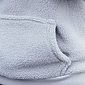 baratos camisolas de lã-Homens Moletom Quarter Zipper Hoodie Moletom de lã Preto Branco Azul Cinzento Com Capuz Tecido Bolso frontal Quarter Zip Desportos e Ar livre Casual Diário Roupa de rua Legal Roupa de Esporte Outono