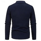 voordelige heren vest trui-Voor heren Vest Trui Vest Bijgesneden vest trui Bijgesneden trui Geribd breien Normale tops Dichtknopen Gebreid Effen / effen kleur V-hals Stijlvol Casual Alledaagse kleding Uitgaan Kleding Herfst