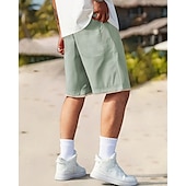 economico Pantaloncini casual-Per uomo Shorts Pantaloncini Estivi Pantaloncini casual Tasca Elastico in vita Coulisse Semplice Comodità Traspirante Corto All&#039;aperto Vacanza Canotta sportiva Casual Nero Blu