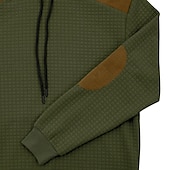 abordables sudaderas basicas hombre-Hombre Sudadera Sudadera con capucha y diseño de gofres Sudadera Con Capucha Albaricoque Negro Verde Ejército Gris Claro Con Capucha Plano Retazos Bloque de Color Deporte Casual Diario Ropa de calle