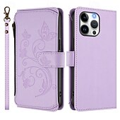 お買い得  iPhone用ケース-電話 ケース 用途 iPhone 16 Pro Max プラス iPhone 16 iPhone 15 14 Pro Max Plus iPhone 16e iPhone 13 Pro Max Mini iPhone 13 Mini バックカバー スタンド付き 全身保護 リストストラップ付き レトロ風 TPU PUレザー