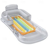 cheap Outdoor Activity-Floating Bed Inflatable Pool Float Summer Outdoor Inflatable Beach Swimming Pool Float Water LoungerPortable Inflatable ReclinerComfortable Floating Bed &amp; Floating Chair Pool Raft for Adult