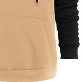 abordables Hoodie Tactique-Homme Sweat à capuche Sweat à capuche quart zippé Sweat à capuche tactique Noir bleu marine Kaki Gris Clair Gris foncé À capuche Uni Patchwork Bloc de Couleur Multi-poches Sport &amp; Loisir Occasionnel