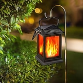 economico Halloween all&#039;Aperto-1 lanterna portatile con fiamma lampeggiante, impermeabile, per esterni, di Halloween e Natale, con 28 perline a LED, per cortile, giardino, terrazza, scale, festa, matrimonio, decorazione, luce,