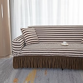 cheap Sofa Cover-3D Bubble Lattice Elegant Stretch Sofa Cover Loveseat Cover Couch Cover Spandex Elastic Sofa Slipcover Protector with Skirt