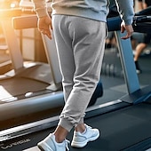 billiga Joggingbyxor-Herr Atletiska byxor Joggingbyxor Joggare Långbyxor Ficka Elastisk midja Snörning Amerikanska flaggan Komfort Utomhussport Dagligen Mode Ledigt Svart Gul Microelastisk