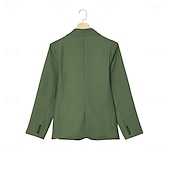 abordables Costumes de mariage-Costumes de mariage pour hommes Affaires Noire Sauge Mode Formelle Été Couleur unie Coupe standard 3 pièces Simple bouton Deux boutons
