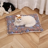 billige Hundesofatrekk-kattetepper for innekatter, ultramykt kjæledyrteppe til sengeunderlag, oppvarmede kattesenger, premium flanellduk selvoppvarmende kjæledyrpute for katter og hunder, koselig og beroligende katteteppe