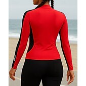 abordables Sudadera &amp; Sweatshirt-Mujer Top para correr Sudadera deportiva Cremallera de un cuarto Manga Larga Camiseta Ropa Deportiva Transpirable Al Aire Libre Corriendo Yoga Ropa de deporte Ropa de Deporte Bloque de color Negro