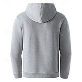 abordables sweats à capuche basiques pour hommes-Homme Sweat à capuche Sweat à capuche quart zippé Sweat à capuche tactique Noir Vert Véronèse bleu marine Kaki Gris Clair À capuche Uni Avec Poches Sport &amp; Loisir Occasionnel Quotidien Streetwear