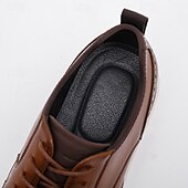 cheap Casual-Men’s Brown Faux Leather Wingtip Derby Shoes – Brogue Lace-up Comfort Shoes for Office Wear, Semi-formal Events and Daily Walking