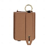 economico Cover Samsung-telefono Custodia Per Samsung Galaxy Z Flip 7 Z Flip 6 Z Flip 5 Z Flip 4 Copertura Posteriore con Cordino Cavalletto Slot per Carte Retrò TPU Pelle PU