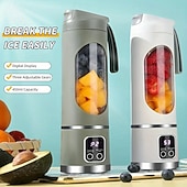 abordables appareils électroménagers-Extracteur de jus à glace pilée rechargeable par USB, portable, pour l&#039;extérieur, avec tasse et 12 couteaux