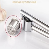 preiswerte Küchenutensilien &amp; Gadgets-Knoblauchpresse und Ingwerzerkleinerer aus Edelstahl, handliches Küchenwerkzeug, langlebiges Knoblauch- und Ingwerzerkleinerer-Zubehör zum Kochen