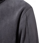 baratos camisolas de lã-Homens Moletom Moletom de lã Tático Azul Marinha Verde Cáqui Cinzento Com Capuz Tecido Patchwork Desportos e Ar livre Casual Diário Roupa de rua Legal Designer Outono &amp; inverno Roupa Moletons Moletons