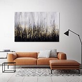 preiswerte Ölgemälde-handgemachtes Ölgemälde auf Leinwand, Wandkunst, Dekoration, abstrakt, golden, für die Inneneinrichtung, gerollt, rahmenlos, ungedehntes Gemälde