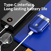 levne Osobní péče a zdraví-kapesní holicí strojek USB mini holicí strojky pro muže mini elektrický holicí strojek se dvěma hlavicemi ideální dárek pro muže, přítele, otce, cestovatele a podnikatele