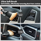 economico Servizio Veicoli-Set di 4 spazzole per la pulizia dell&#039;auto, per la pulizia degli interni o degli esterni, con setole di cinghiale, per la spolveratura, per la pulizia di stemmi, prese d&#039;aria, ruote, rivestimenti in