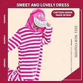 お買い得  動物のコスチューム-カーニバルコスチューム 2026 きぐるみパジャマ ファンシーコスチューム ワンジーコスチューム アニマル 猫 カトゥーン あたたか パジャマ 面白いコスチューム 成人 男女兼用(儿童不要选这个) 男女兼用 ハロウィーン カーニバル パーティー 性能 部屋着 ドレスアップ