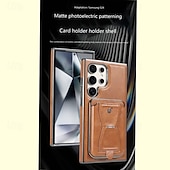 cheap Samsung Cases-Phone Case For Samsung Galaxy S25 S25 Plus S25 Ultra S24 S24 Ultra Plus S23 Ultra Plus Back Cover with Stand Holder Card Slot Shockproof Retro TPU PU Leather