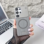cheap Samsung Cases-Phone Case For Samsung Galaxy Back Cover Magnetic Support Wireless Charging Shockproof PC