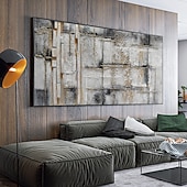 abordables Peintures Abstraites-Handmade Oil Painting Canvas Wall Art Decoration Modern Abstract Texture Home Decor Rolled Frameless Unstretched Painting