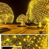 economico Strisce LED-Catena luminosa a LED con rete fatata da 1,5 m*1,5 m / 1,5 m*4,5 m / 3 m*3 m / 6 m*4 m / 8 m*10 m, scelta di luci flessibili per le vacanze, illuminazione colorata per Natale, luci decorative per