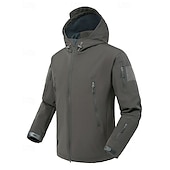 levne Fleece a 3 v 1 bundy-Pánské Rüzgarlık Softshellová bunda Venkovní Voděodolný Větruvzdorné Turistické oblečení Turistické oblečení Zima Podzim Vrchní část oděvu Lov Kempování a turistika cestování Pevná barva Černá Zelen