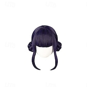 abordables Pelucas de anime-Disfraz de cazadora de demonios, peluca de cosplay de Zoey, pelucas de anime, accesorio para cabello largo y liso para mujer