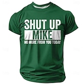 voordelige Grappige T-shirts voor mannen-Voor heren Grappig jargon T-shirt Korte mouw T-shirt 3D-afdrukken Strakke ronde hals Overhemd Modieus Dagelijks Straat Casual Dagelijks Zwart Rood blauw Zomer Lente Alle seizoenen Kleding S M L XL