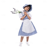 levne Dívčí kostýmy-Čaroděj ze země Oz Pohádka Dorothy Šaty Kostým Postavy z pohádek Filmové kostýmy for Dívčí Dětské předvečer Všech svatých Karneval Světový den knihy Výkon Vzdělávací převlékání Oblékání na školní akci