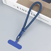 Χαμηλού Κόστους Κορδόνια τηλεφώνου &amp;amp; ιμάντες καρπού-Νέο σχοινί για κρέμασμα κινητού τηλεφώνου με ρυθμιζόμενο λουράκι καρπού, κοντό σχέδιο, μινιμαλιστικό περιστρεφόμενο κλιπ 360 μοιρών, λουράκι κατά της απώλειας, βραχιόλι