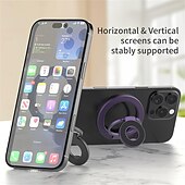 baratos acessórios de perfuração-Suporte magnético para celular de dupla face - forte sucção para carro/mesa, ajustável em 360 graus, compatível com capas das séries iPhone, Samsung, Google e Moto
