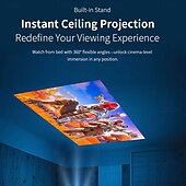 cheap Projectors-Ultra HD 4k Projector With Native 1080P 150 Lumens Home Theater Smart Android TV Daylight Beam Projectors 5G WIFI New Projecto
