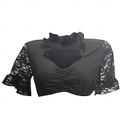 baratos Mulheres-Oktoberfest Renda Cortado Blusa Dirndl Empregada Bávaro Alemão Munique prados Mulheres Carnaval Festa Pano de Estilo Tradicional