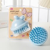 economico Articoli per la casa-Spazzola per shampoo in silicone per il cuoio capelluto, spazzola portatile per il lavaggio dei capelli per una pulizia profonda e un massaggio, doppio uso per capelli bagnati e asciutti
