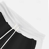 baratos Calças Desportivas-Homens Calças Esportivas Corredor Calças Calça casual Calças de Corrida Listra lateral Cintura elástica Com Cordão Tecido Conforto Comprimento total Ao ar livre Casual Diário Férias Esportes Preto